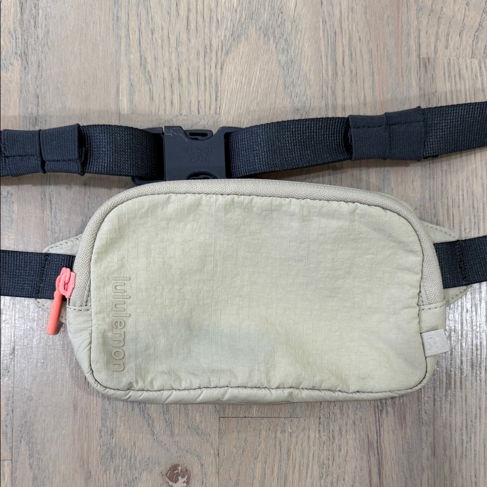 Lululemon Athletica Beige Satchel with Black Strap